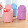 Mini Desktop Trash Bin with Flip Lid – Portable Car & Table Dustbin