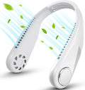 Portable Bladeless Hanging Neck Fan – USB Rechargeable 360° Cooling Fan