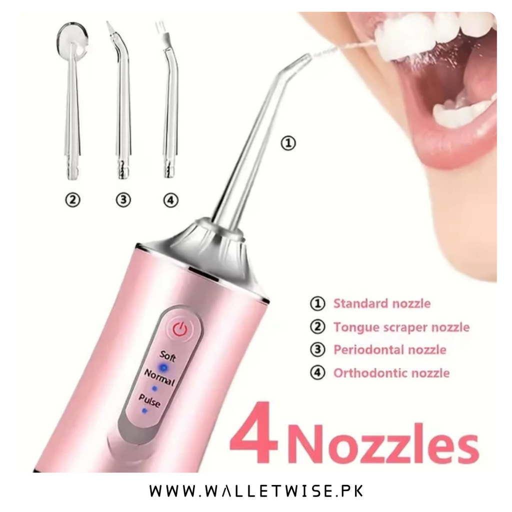 Portable Electric Water Flosser – 230ml Rechargeable Oral Irrigator