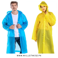 Premium EVA Waterproof Raincoat with Hood for Men & Women | Reusable Unisex Rain Wear (Free Size)