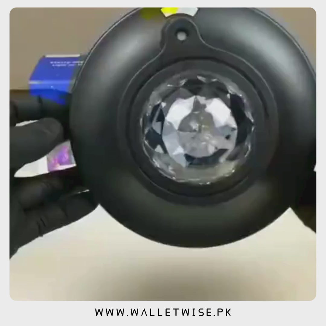 Galaxy Star Projector Night Light with Bluetooth Speaker & Water Wave LED | 21 Lighting Modes