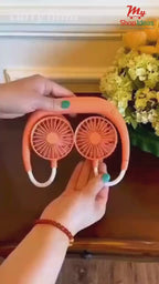 Portable 360° Flexible Wearable Hanging Neck Fan