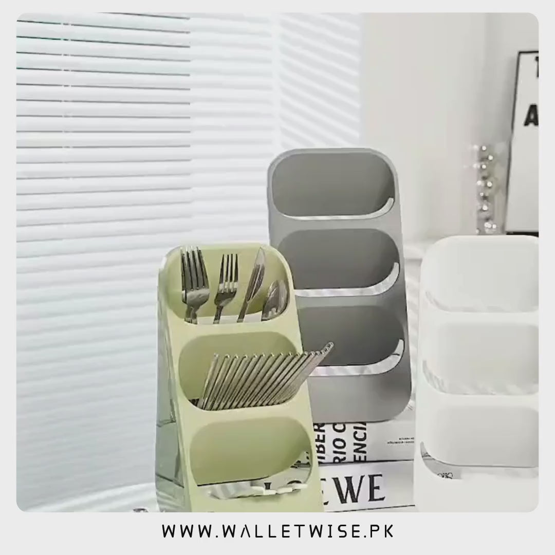 3-Layer Cutlery Organizer for Kitchen | Space-Saving Utensil Storage