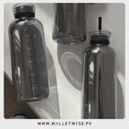 Time-Marked Gradient Glass Water Bottle 750ml