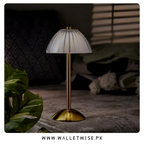 Rechargeable Mushroom Table Lamp – 3 Color Dimmable Cordless LED Lamp