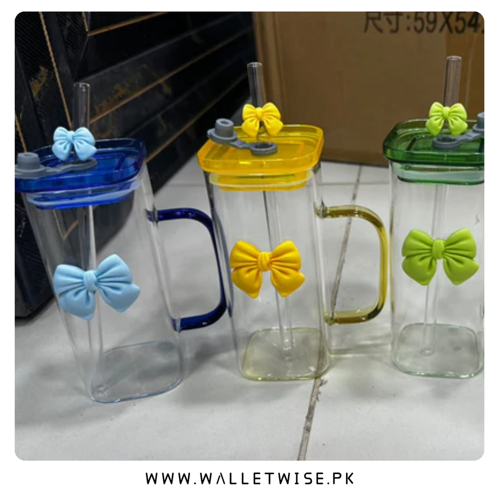 Reusable Straw Cup with Lid & Handle – BPA-Free Travel Tumbler