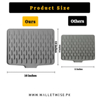 Large Silicone Dish Drying Mat – Heat-Resistant Non-Slip Kitchen Countertop Mat