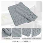Large Silicone Dish Drying Mat – Heat-Resistant Non-Slip Kitchen Countertop Mat