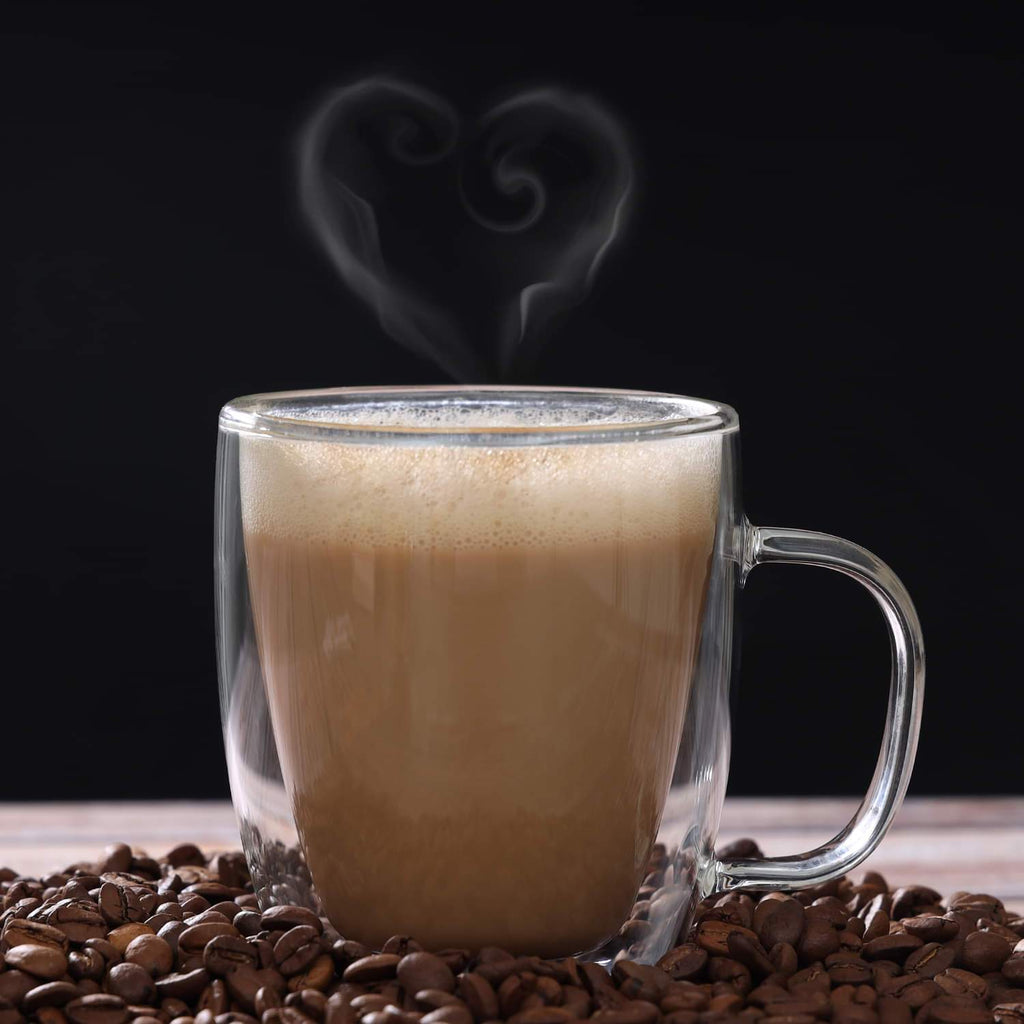 400ml Double Wall Heat-Resistant Glass Mug