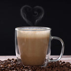 400ml Double Wall Heat-Resistant Glass Mug