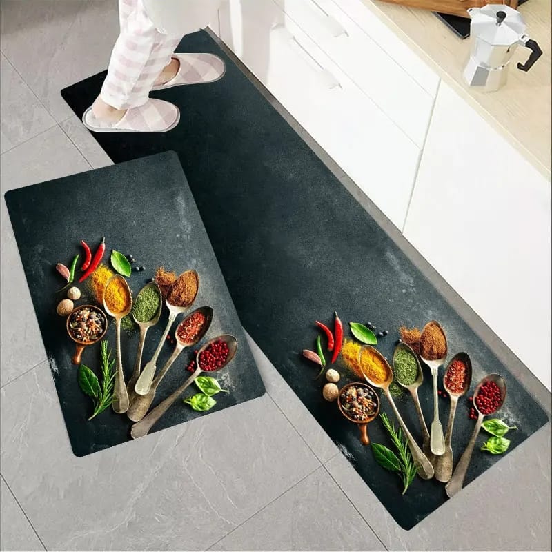 2-Piece Large Runner & Mat Set – Elegant Napa Leather Finish with Anti-Slip Base - My Store