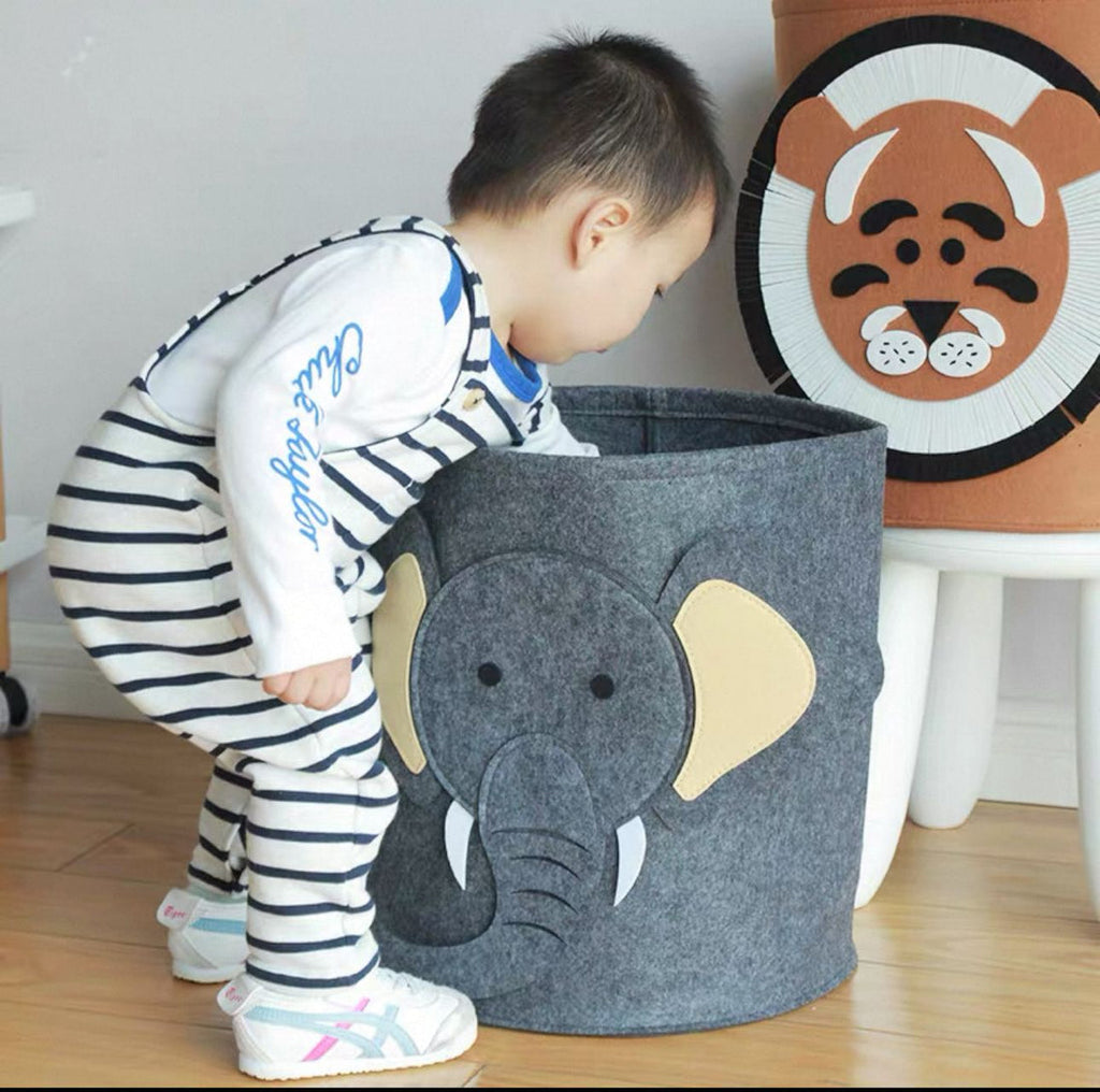 Animal-Themed Felt Storage Basket - My Store