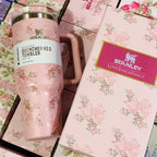 🌸 STANLEY “Love the Shakes” Floral Quencher H2.0 Tumbler with Stopper (40oz / 1.18L)