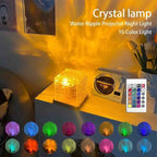Night Light Flame Crystal Lamp