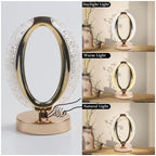 Luxury O-Ring Crystal LED Table Lamp – Rechargeable