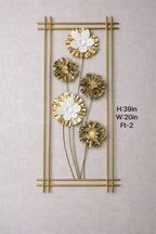 Modern Metal Floral Wall Art Frame - My Store