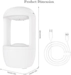 Water Droplets Air Humidifier, Cool Mist Maker, Led Display Anti-Gravity Humidifier