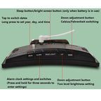 6.6-Inch Multifunctional LED Alarm Clock - My Store