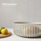 Metal Wire Mesh Fruit Basket with Wooden Lid (Fly-Proof) - My Store