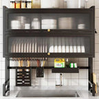 Premium Over-the-Sink Dish Drying Rack & Cabinet. - My Store