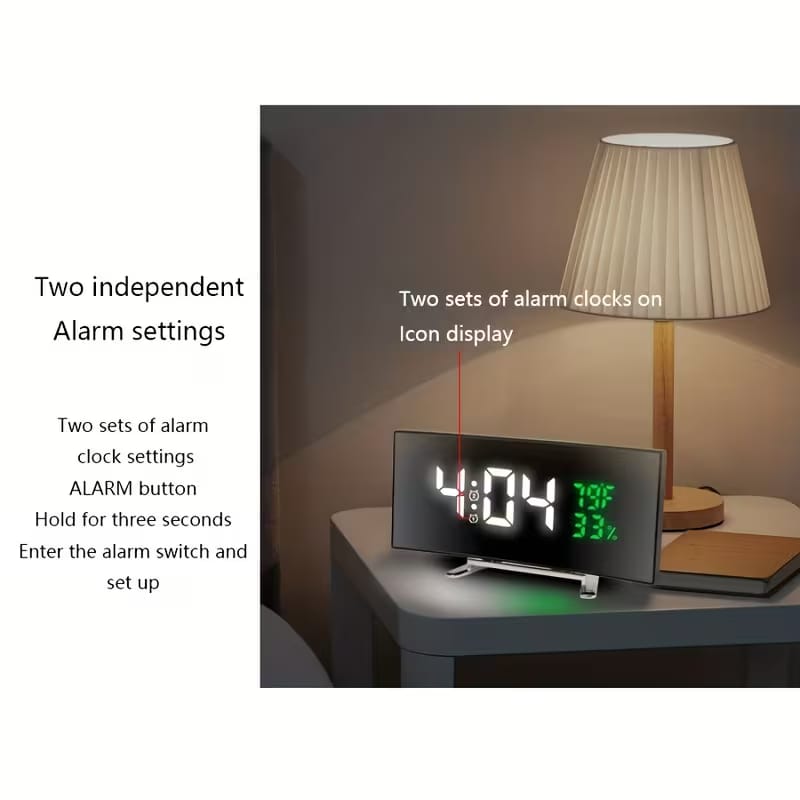 6.6-Inch Multifunctional LED Alarm Clock - My Store