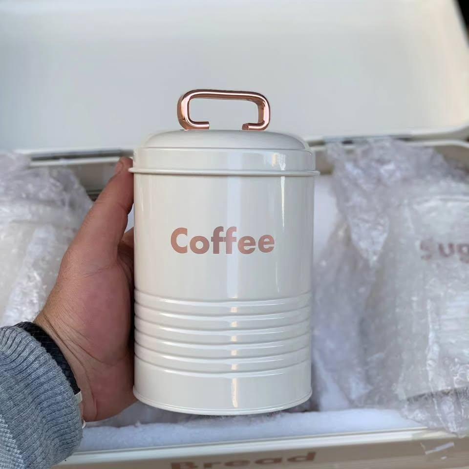 3-Piece Kitchen Canister Set (Tea, Coffee & Sugar)