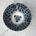6-Piece Blue & White Ceramic Bowl Set