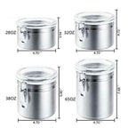 Airtight Stainless Steel Canister Set – 4 Pcs - My Store