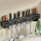 Multifunctional Wall-Mounted Kitchen Utensil Rack (7-in-1) - My Store
