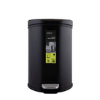 Stainless Steel Hydraulic Pedal Dustbin – 3 Colors (5L & 9L)