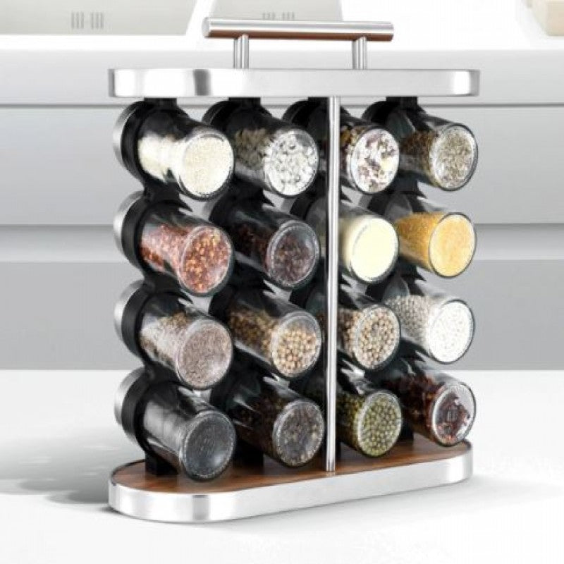 Premium Vertical Spice Rack Organizer (12-Jar / 16-Jar Set)