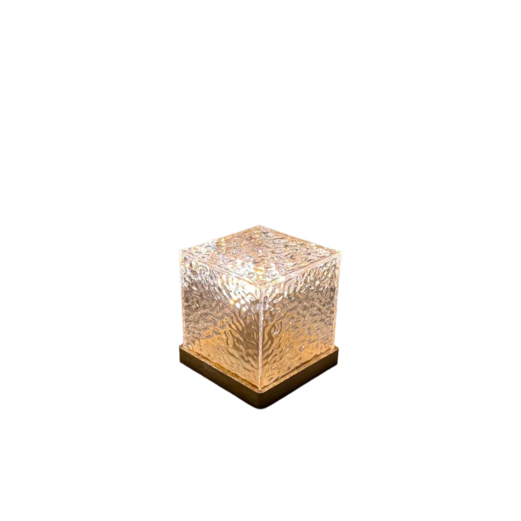Night Light Flame Crystal Lamp
