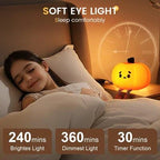 Sad Pumpkin Night Light, Cute Halloween Decor, Led Squishy Pumpkin Light