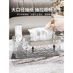 Elegant Ice Crystal Acrylic Tissue Box & Organizer