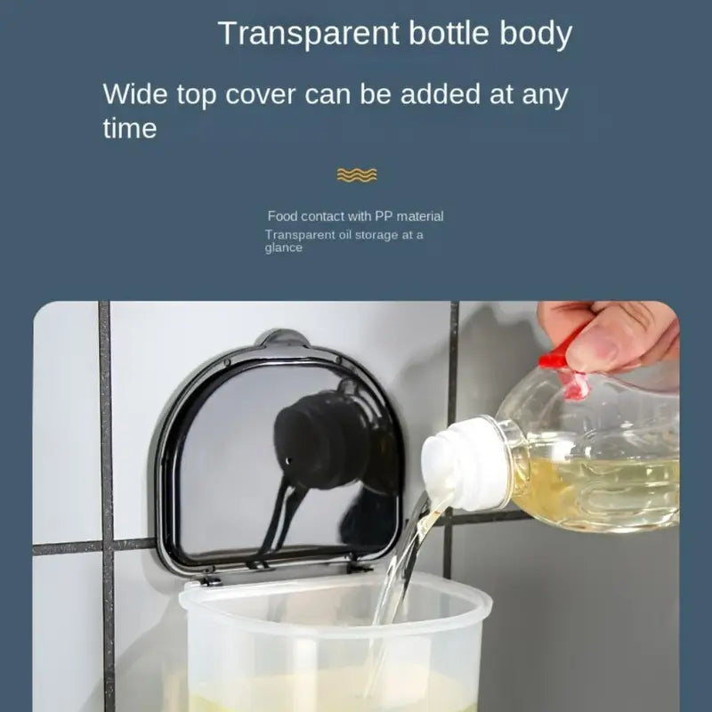 ClearView Wall-Mounted Dispenser for Kitchen & Bathroom 800ML