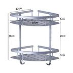 Aluminum Wall Corner Shelf – Kitchen & Bathroom