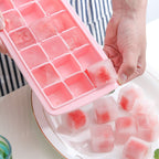 15-Grid Ice Cube Tray with Lid - My Store