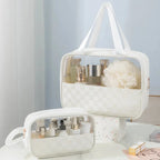 Transparent Cosmetic Travel Organizer Bag Set (3-Piece)