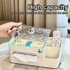Multifunctional Decorative Tissue Box & Desktop Organizer