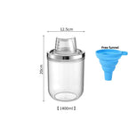 Premium Airtight Food Storage Canister with Measuring Cup Lid