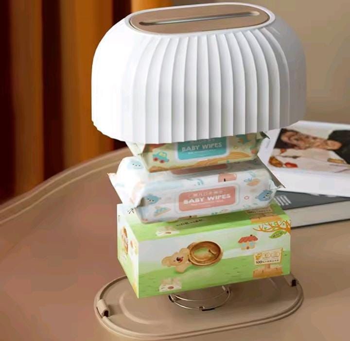 Light Luxury Tissue Box with Spring