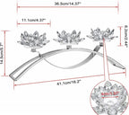 Elegant Nordic Golden Crystal Candle Holder