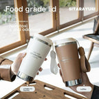 SITARAYURI Time Coffee Cup – 450ml Stainless Steel Travel Mug