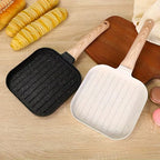 Premium Non-Stick Grill Frying Pan with Wooden Handle - My Store