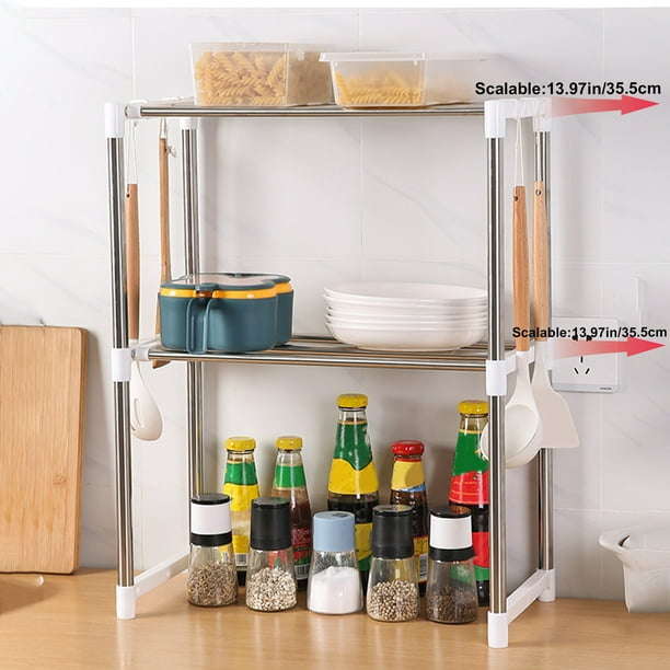 Multi-Functional Telescopic Storage Rack (2-Tier)