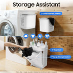 Rolling Laundry Trolley with 3-Basket