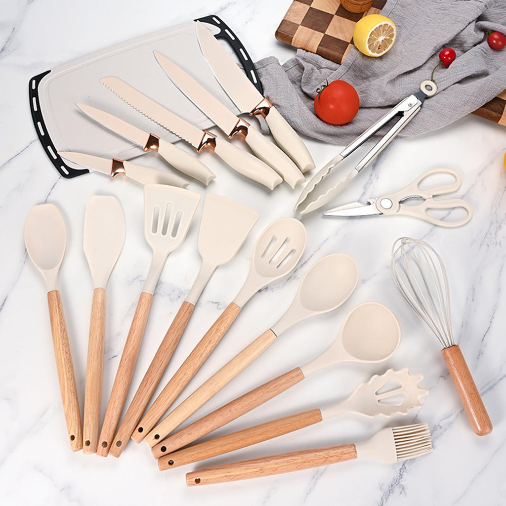 19 Piece Kitchenware Utensils & Knife Set - My Store
