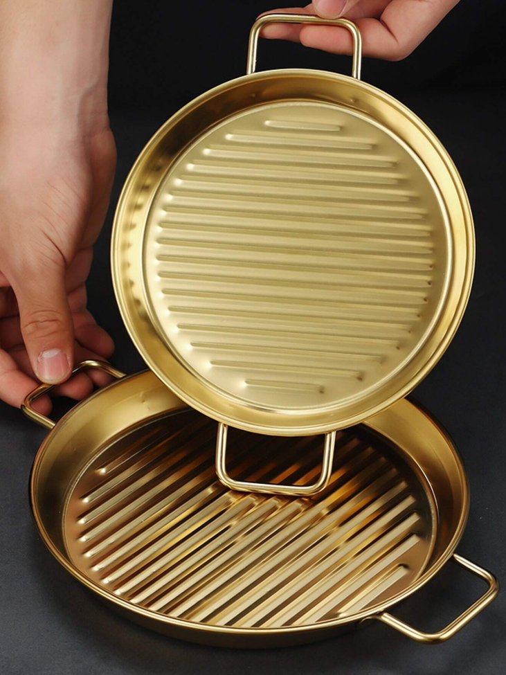 Golden Steak Style Serving Platters