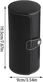 Luxury Travel Watch Roll | 3-Slot PU Leather Watch Pouch