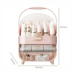 Luxury Cosmetic Organizer with Dust-Proof Cover & drawers